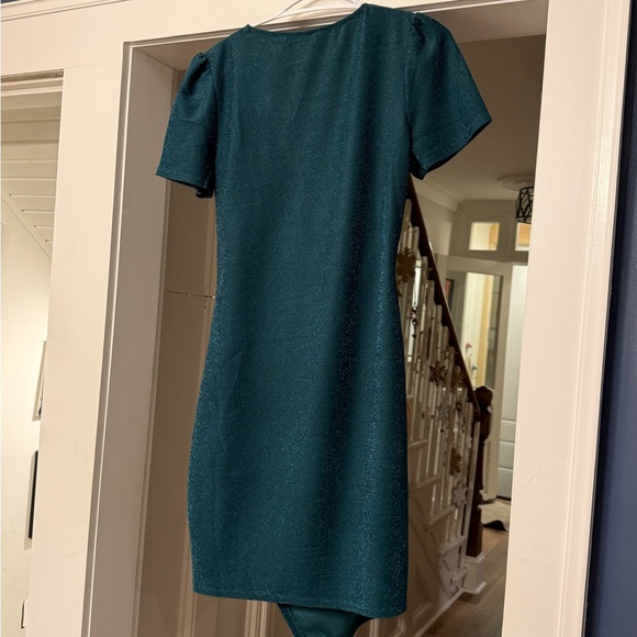 APRICOT Teal Asymmetrical Dress - Picture 4 of 8